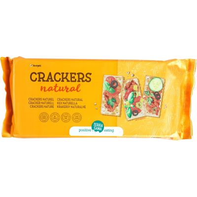 Crackers naturel van TerraSana, 12 x 300 g